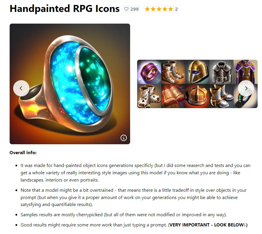 Handpainted RPG Icons绘制模型